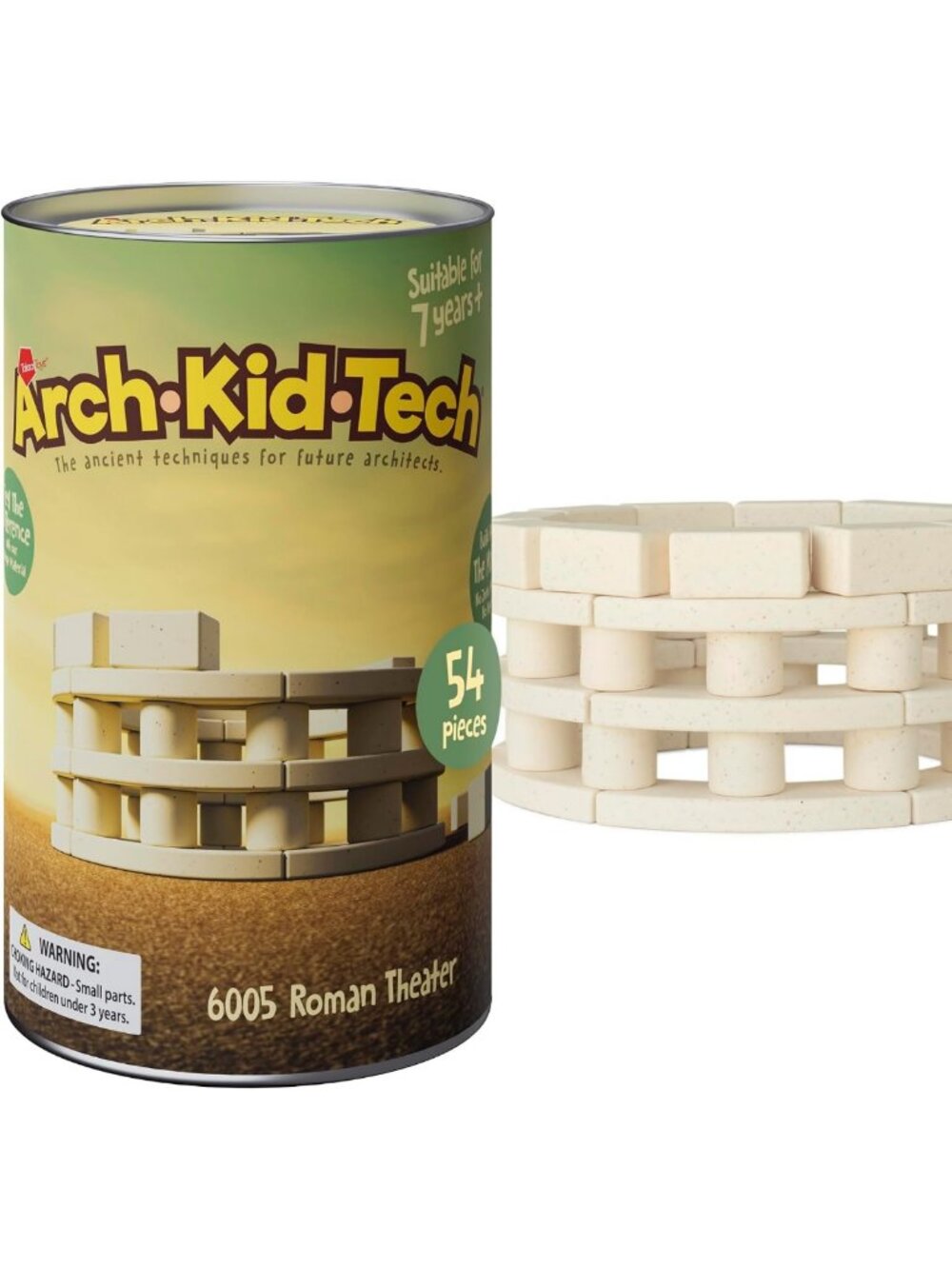 54-Piece Roman Theater Architecture Building Set for Kids - Creative STEM Toy